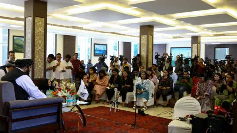 Historic Engagement: Female Journalists Challenge Taliban Minister in India