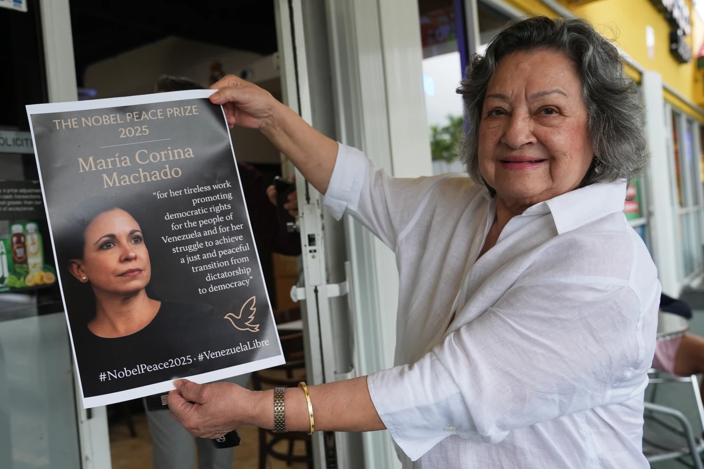 Venezuelans in Little Venezuela Celebrate Machado's Nobel Win Amid Deportation Fears