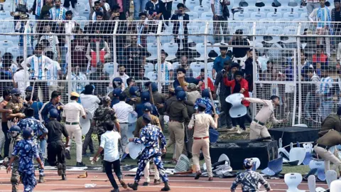 Chaos Erupts at Messi's Kolkata Event as Fans React Angrily