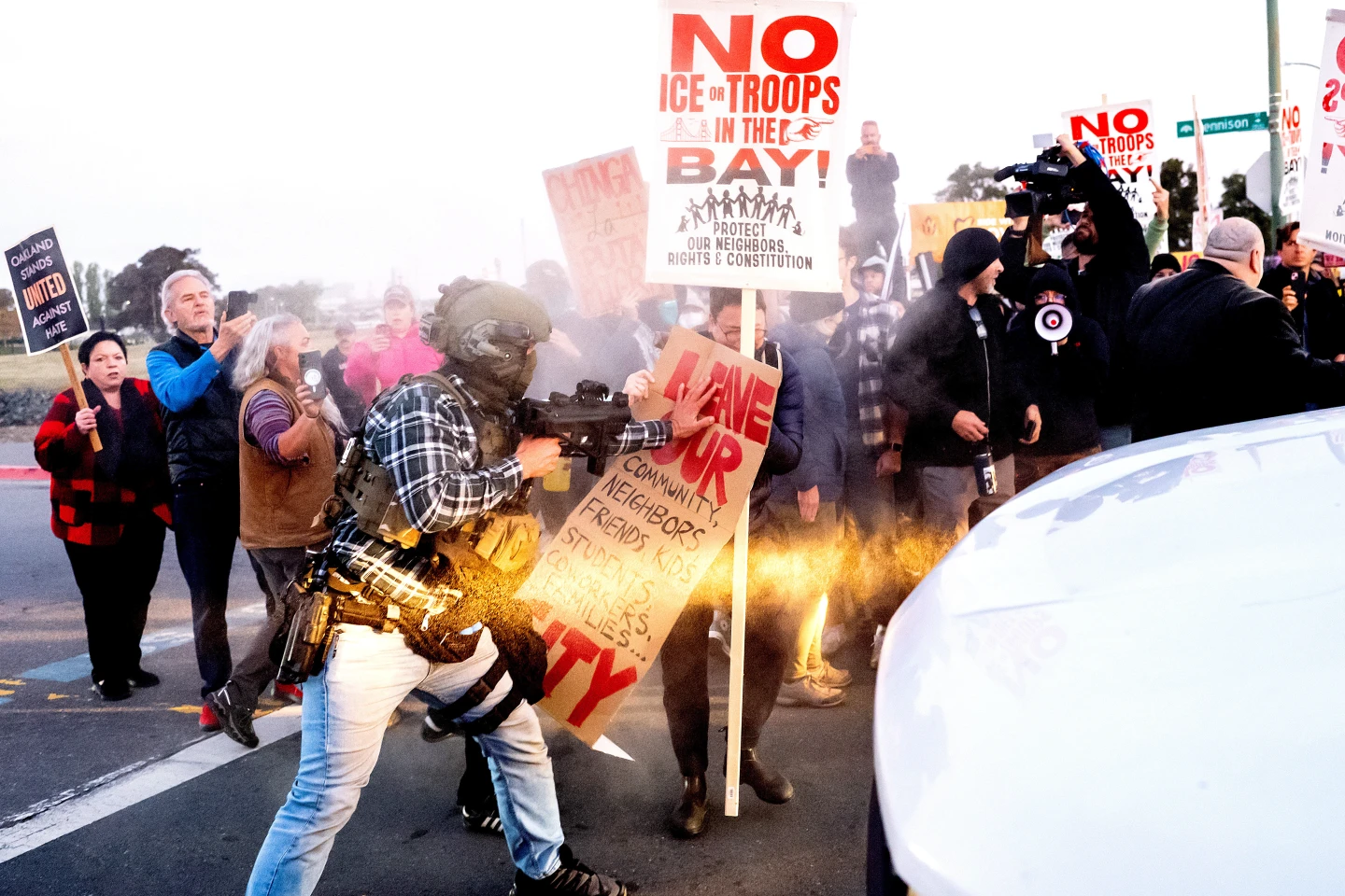 Protests Erupt in Alameda Against Immigration Enforcement