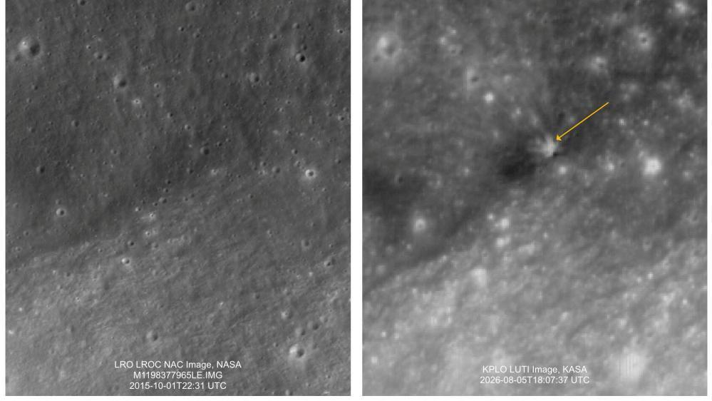 South Korean Space Agency Releases Moon Images After SpaceX Debris Crash