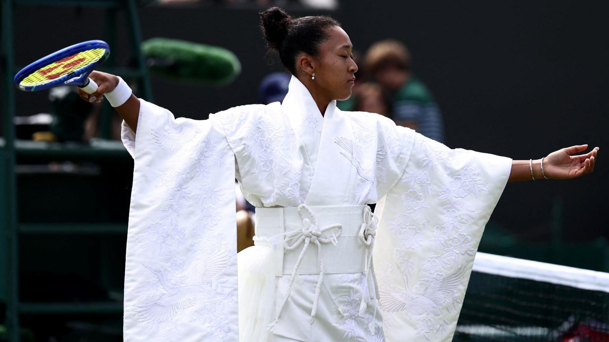 Naomi Osaka Wears Kimono at Wimbledon to Celebrate Japanese Heritage