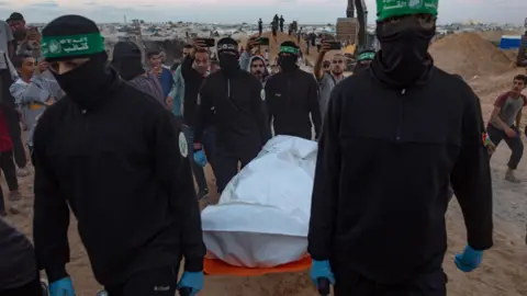 Hamas Transfers Coffins of Alleged Hostages to Israel Amid Escalating Tensions
