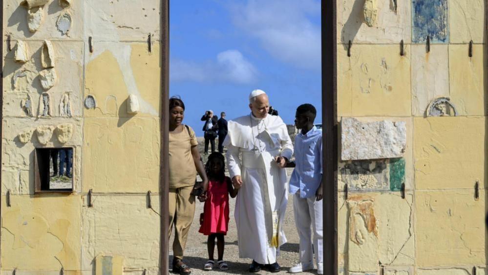 Pope Leo urges Europe to do more for migrants while visiting Lampedusa