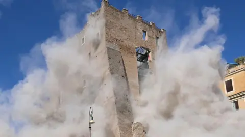 Tragic Collapse in Rome: Worker Dies After Medieval Tower Fall