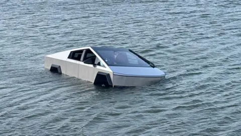 Tesla Cybertruck Driver Arrested After Daring Lake Test of 'Wade Mode'